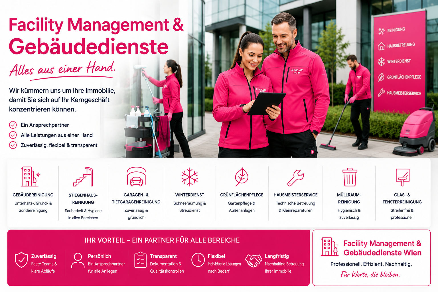 Facility Management & Gebäudedienste — alle Gebäudedienste aus einer Hand von Bling Bling Premium Reinigung