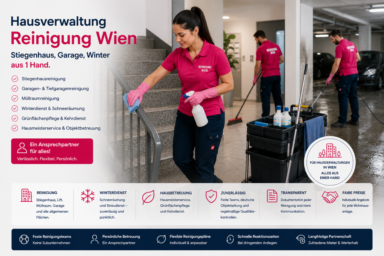 Hausverwaltung Klosterneuburg — Komplettbetreuung von Wohnhausanlagen durch Bling Bling Premium Reinigung