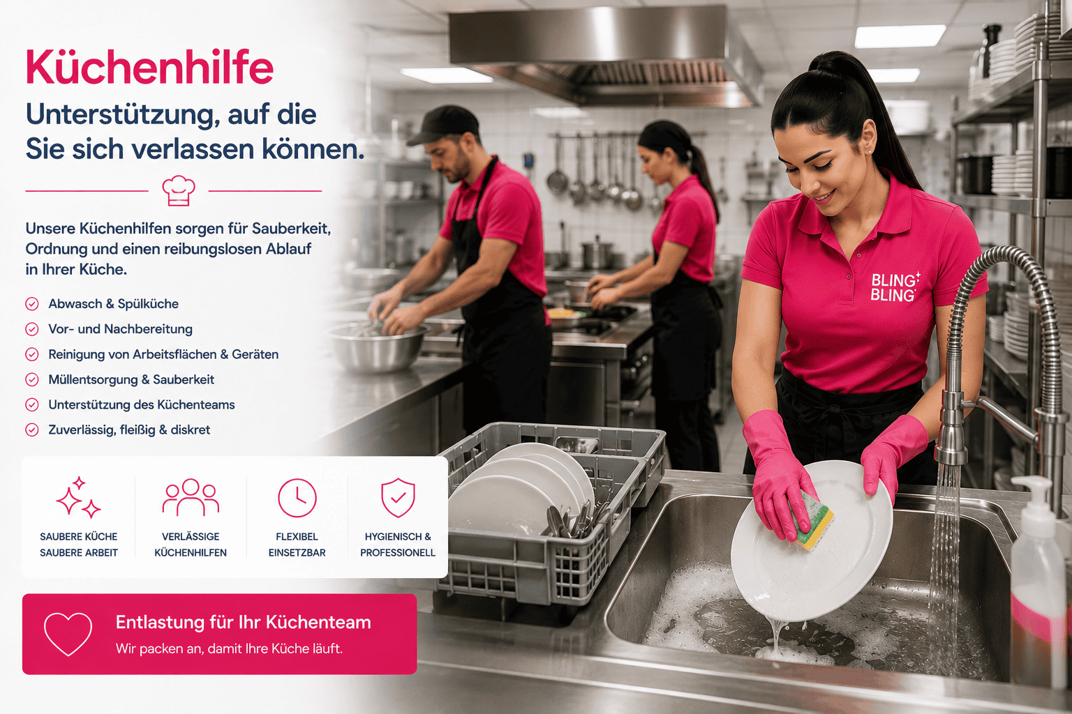 Küchenhilfe mieten Klosterneuburg — hygienegeschulte Küchenpersonal und Küchenhilfen für Gastronomie