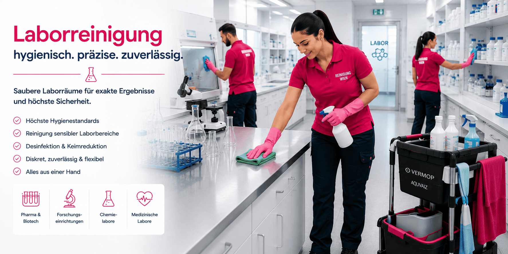Laborreinigung Österreich — intensive Laborreinigung von Bling Bling Premium Reinigung für Wien, Graz, Linz, Salzburg